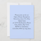 Aankondiging van het Afstuderen Periwinkle Stripe- (Achterkant)