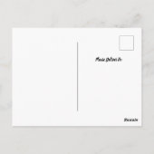 Aankondiging van het Afstuderen Soccer Red & Black Briefkaart (Achterkant)