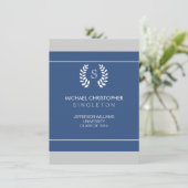 Aankondiging van het Afstuderen University Blue &  (Staand voorkant)