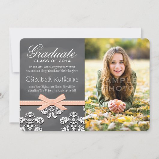 Aankondiging van het Afstuderen van Coral Bow Chal (Voorkant)