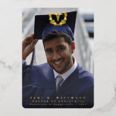 Aankondiging van het Afstuderen van de folie Caduc (Voorkant)