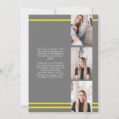 Aankondiging van het Afstuderen van de Gele Gray S (Achterkant)