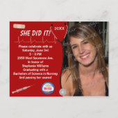 Aankondiging van het Afstuderen van de medische en (Voorkant)