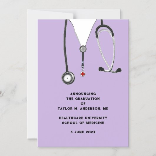 Aankondiging van het Afstuderen van de Medische Sc (Voorkant)