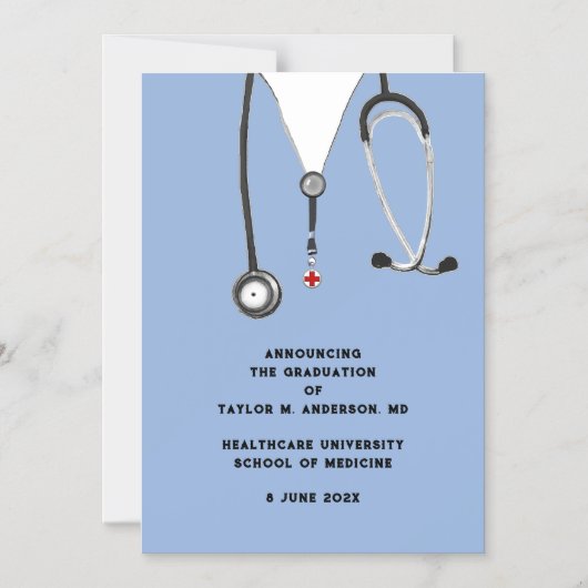 Aankondiging van het Afstuderen van de Medische Sc (Voorkant)