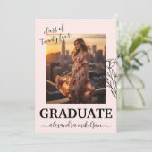 Aankondiging van het Afstuderen van de Overlay-out (Staand voorkant)