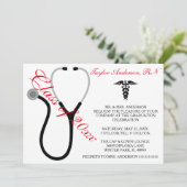 Aankondiging van het Afstuderen van de Stethoscoop (Staand voorkant)