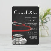 Aankondiging van het Afstuderen van de Stethoscoop (Staand voorkant)