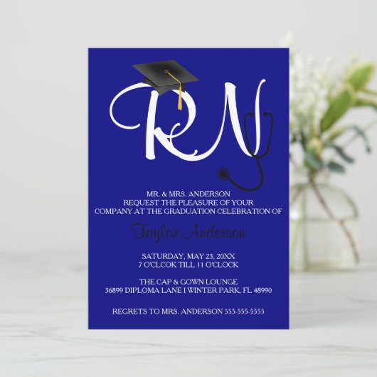 Aankondiging van het Afstuderen van de Stethoscoop (Staand voorkant)