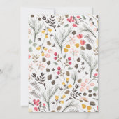 Aankondiging van het Afstuderen van Elegant Floral (Achterkant)