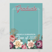 Aankondiging van het Afstuderen van Floral Boho me (Voorkant)