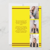 Aankondiging van het Afstuderen van Maroon Yellow  (Achterkant)