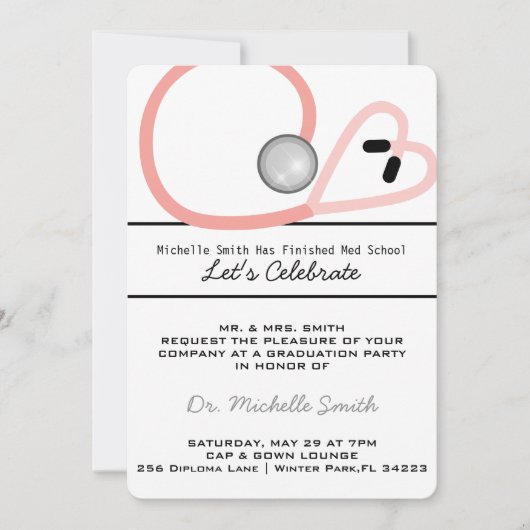 Aankondiging van het Afstuderen van Stethoscoop Me (Voorkant)