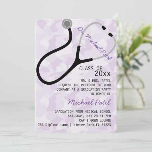 Aankondiging van het Afstuderen van Stethoscoop Me (Staand voorkant)