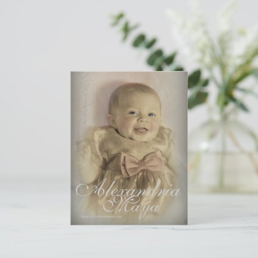 Aankondiging van het doopsel2 (Staand voorkant)