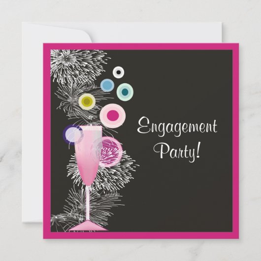 Aankondiging van het hedendaagse Verloving Champag (Voorkant)