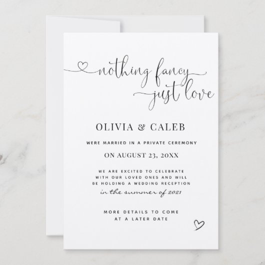 Aankondiging van het huwelijk (Voorkant)