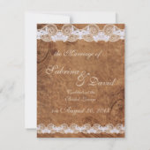 Aankondiging van het huwelijk met Lace en Lace (Achterkant)