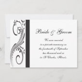 Aankondiging van het huwelijk tussen zwarte en wit (Voorkant)