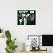 Aankondiging van het jaardagenbord van het speelgo poster (Thuiskantoor)