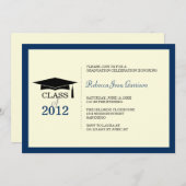 Aankondiging van het marinesurropet tassel afstude (Voorkant / Achterkant)