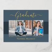 Aankondiging van het moderne Elegant Afstuderen vo (Voorkant)