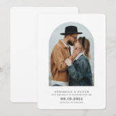 Aankondiging van het moderne, minimalistische foto (Voorkant / Achterkant)