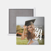 Aankondiging van het moderne, minimalistische foto magneet (Voorkant / Achterkant)