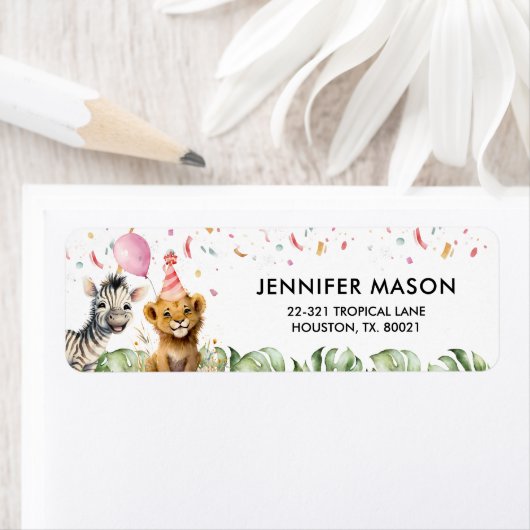 Aankondiging van het Oerwoud van feestdagen Etiket (Insitu)