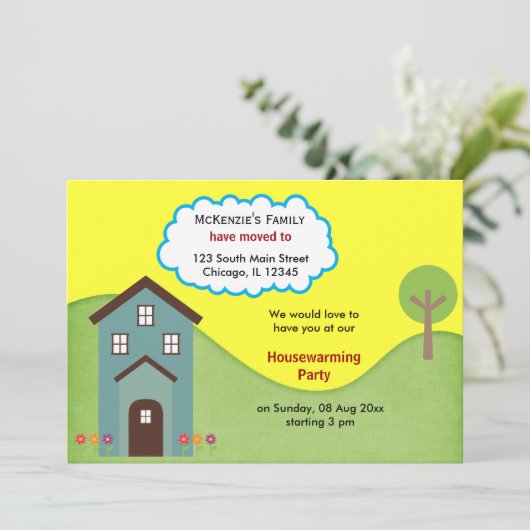 Aankondiging van het Open House (Staand voorkant)