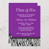 Aankondiging van het Paarse Afstuderen van Zebra P (Voorkant / Achterkant)