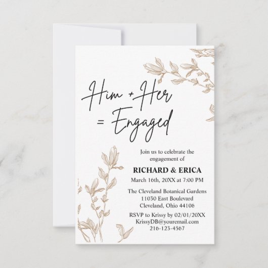 Aankondiging van het Verloving Farmhouse Fields (Voorkant)