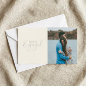 Aankondiging van het verloving van het moderne fot