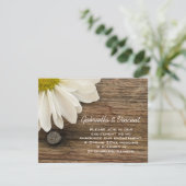 Aankondiging van het Verloving White Daisy en Barn (Staand voorkant)