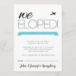 Aankondiging van het weglopen en uitnodiging voor 