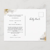 Aankondiging van honingwedstrijden uitstellen Wate Briefkaart (Achterkant)