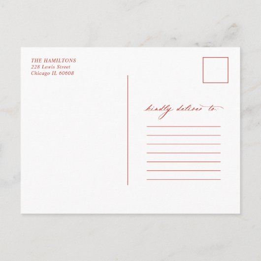 Aankondiging van huwelijkskerstfeestdag (Achterkant)