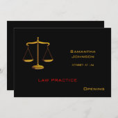 Aankondiging van inleiding rechtspraktijk (Voorkant / Achterkant)