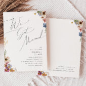 Aankondiging van kleurrijke wilde-bloem-tuinbouwve