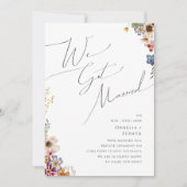 Aankondiging van kleurrijke wilde-bloem-tuinbouwve (Voorkant)