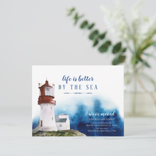 Aankondiging van kustvuurtoren (Staand voorkant)