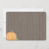 Aankondiging van Little Pumpkin Birth (Achterkant)