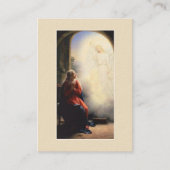 Aankondiging van Mary Memorare Prayer Heilige Kaar (Voorkant)