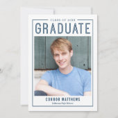 Aankondiging van modern Afstudeerder Afstuderen (Voorkant)