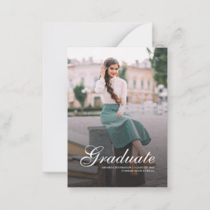 Aankondiging van modern Afstuderen Fotoscript