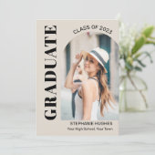 Aankondiging van modern Afstuderen voor fotoarch  (Staand voorkant)