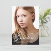 Aankondiging van modern Afstuderen voor foto's met (Staand voorkant)