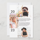 Aankondiging van modern en minimaal fotoAfstuderen (Achterkant)