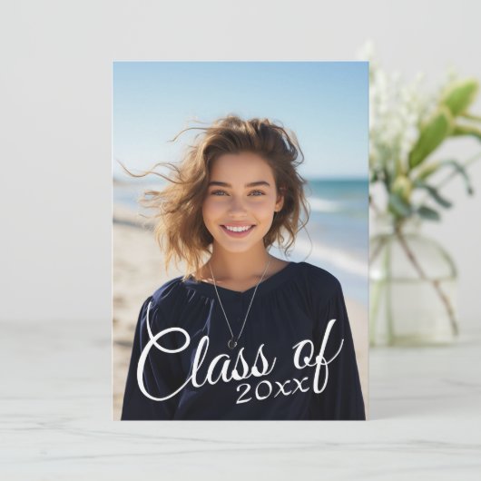 Aankondiging van moderne Afstuderen foto's en Part (Staand voorkant)