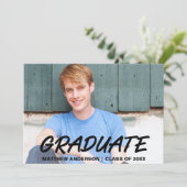 Aankondiging van moderne Afstuderen voor  (Staand voorkant)